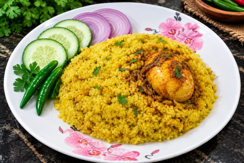 ভুনা ডিম খিচুড়ি